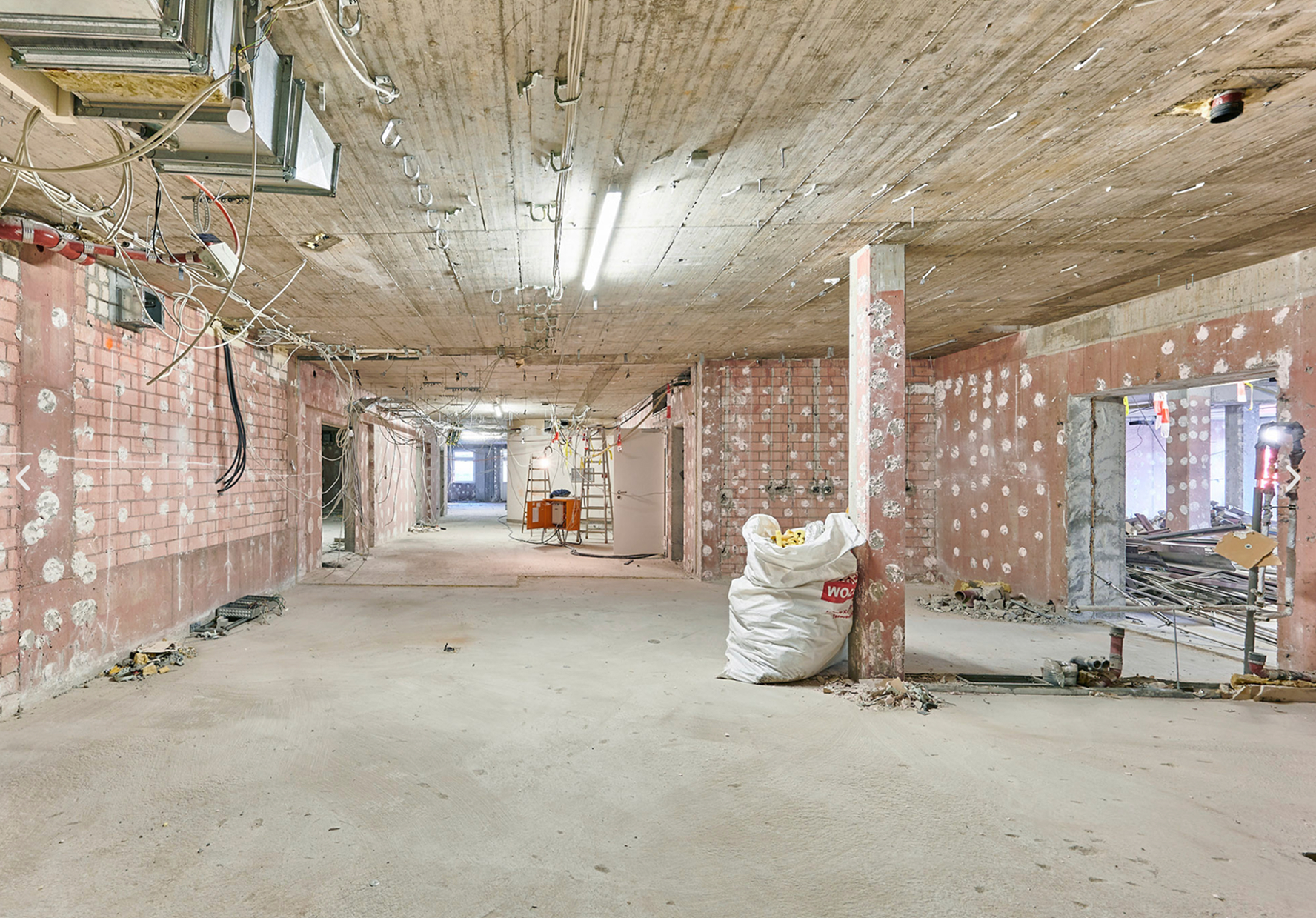 Rohbauansicht der Klinik